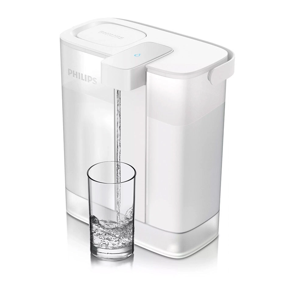 Philips 3L White Powered Water/Drinking Pitcher w/ Instant Micro X-Clean Filter