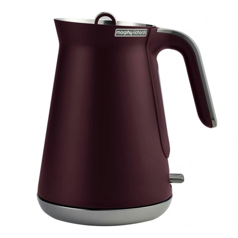 Morphy Richards 1.5L 2200W Cordless Water Kettle Maroon Aspect w/BLK Chrome Base