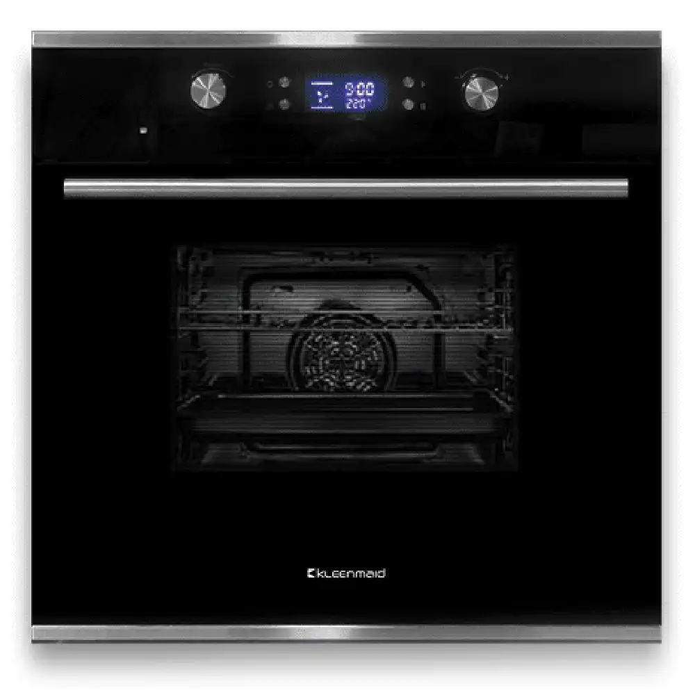 Kleenmaid 75L Built-In 60cm Multifunction Electric Fan Forced Glass Door Oven