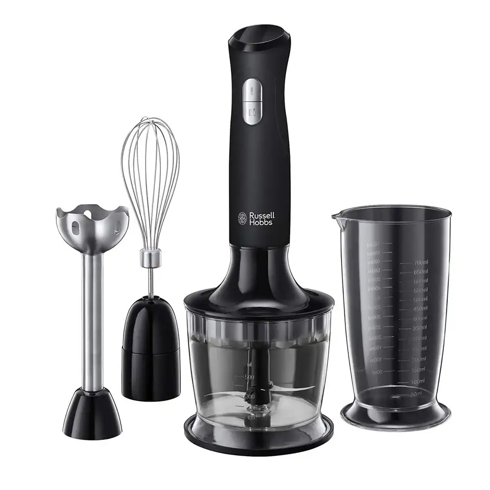 Russell Hobbs RHSM5BLK Desire 3-in-1 Hand Blender 500W Mixer/Whisk Matte Black