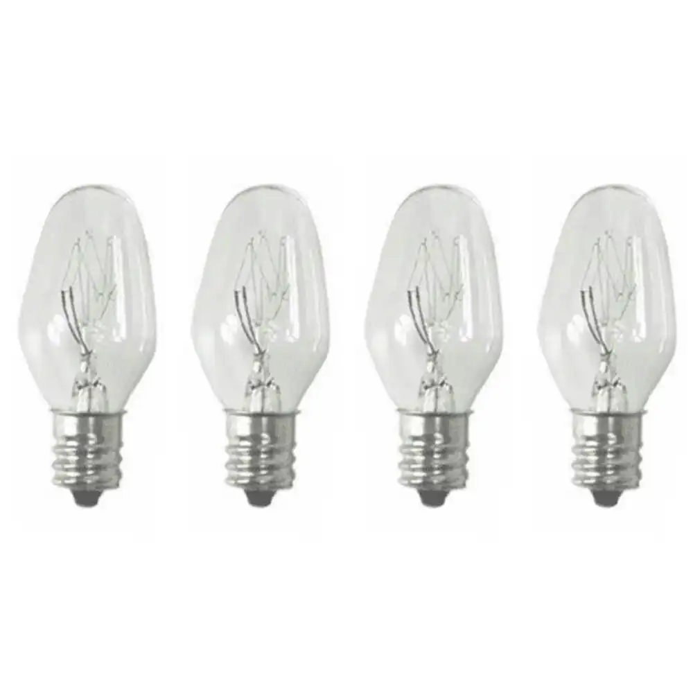 Sansai 4pk 7W/240V E12 Replacement Bulb Clear for Night Light DB-458/DB-459