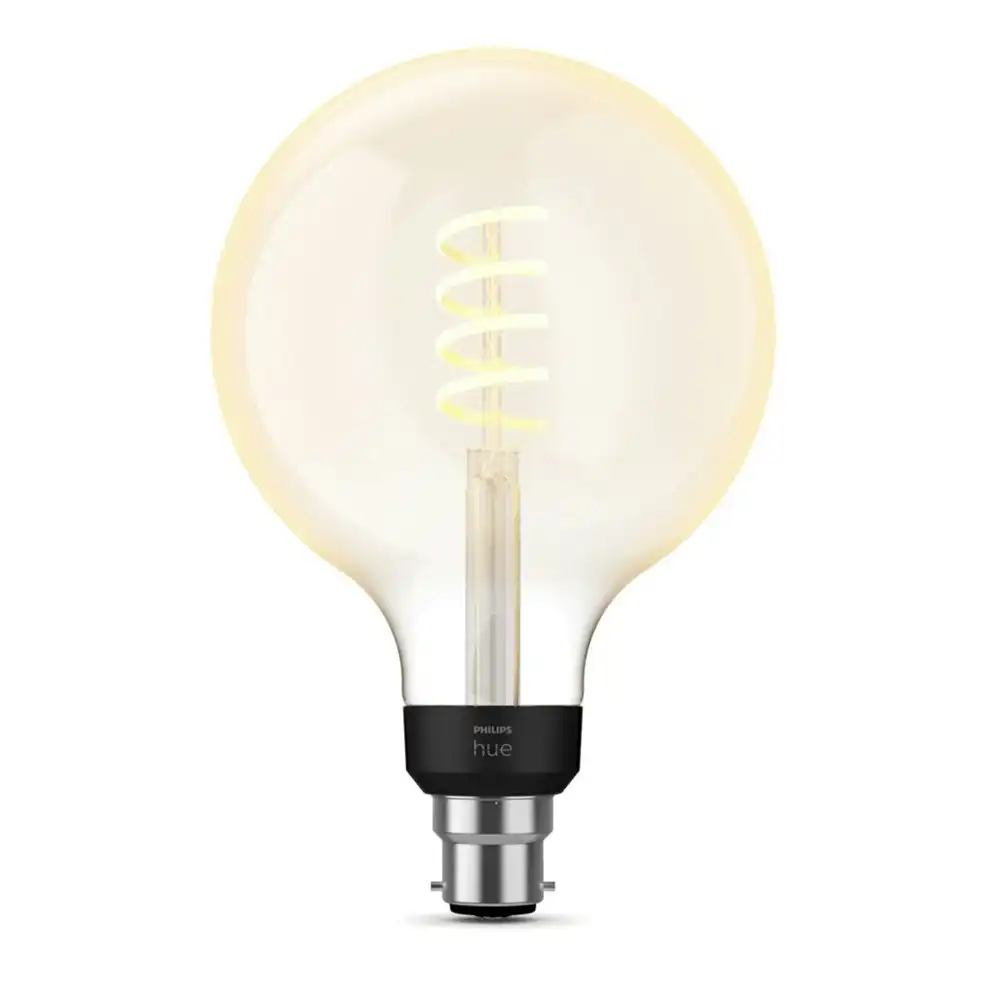 Philips Hue 11cm Smart Light LED Bulb Filament Globe G125 B22 w/ Bluetooth White