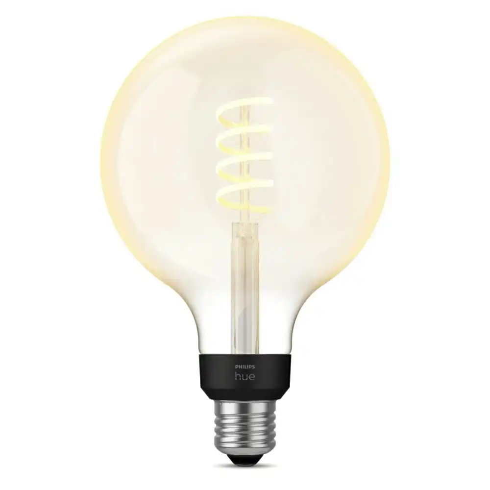 Philips Hue 19cm/7W Smart Light LED Bulb G125 E27 Globe 550lm w/ Bluetooth White