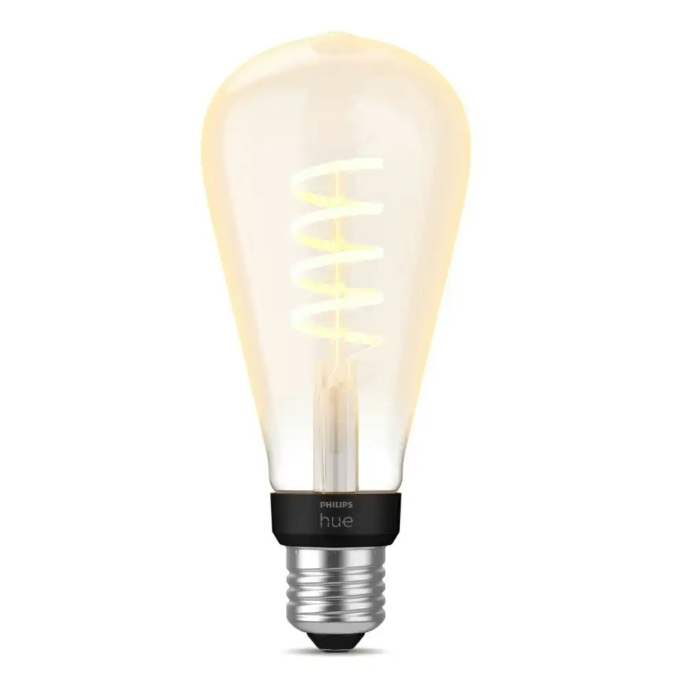 Philips Hue 16cm Smart Light 7W/550lm LED Bulb ST72 E27 Globe w/ Bluetooth White