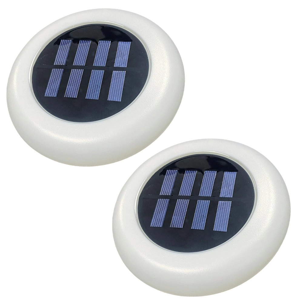 2pc 25th Hour Colour Change Solar Pathway/Pool/Garden Lights Outdoor/Waterproof