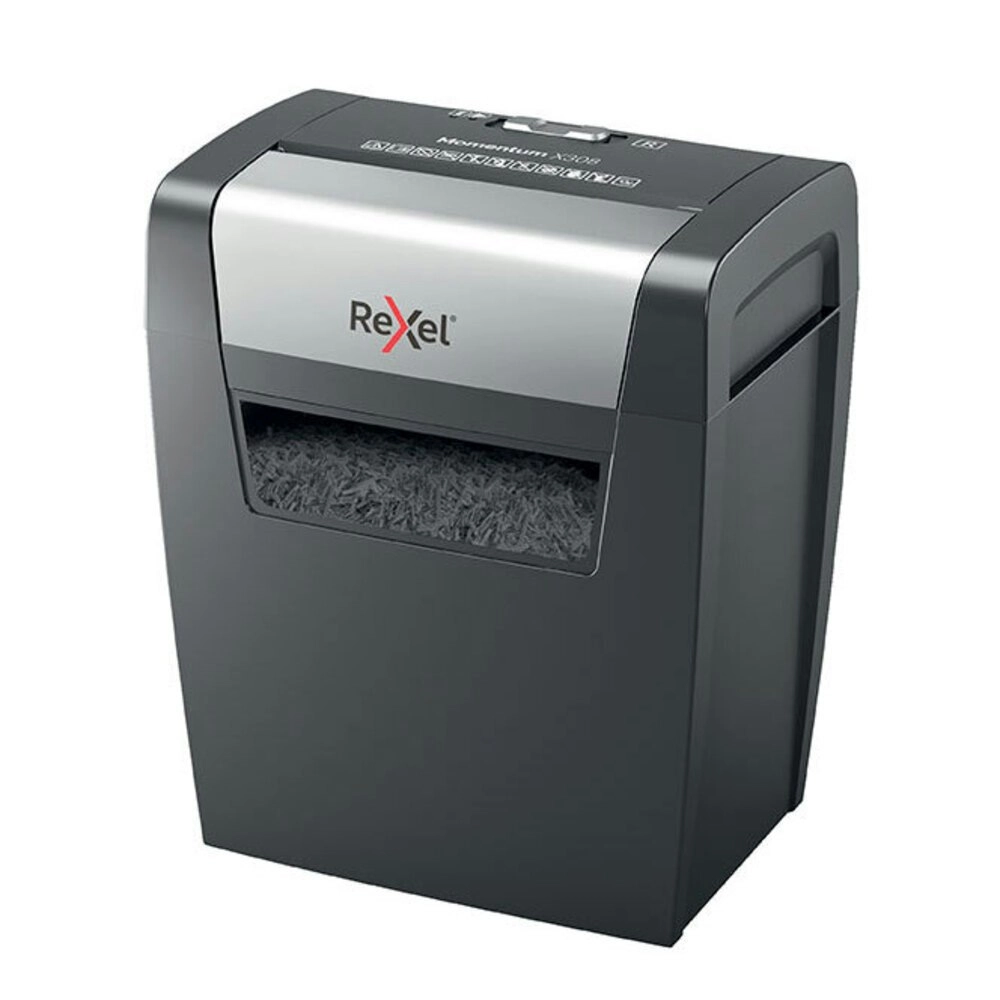 Rexel X308 Home Office Momentum 8x A4 Paper Sheet Shredder Cross w/15L Bin