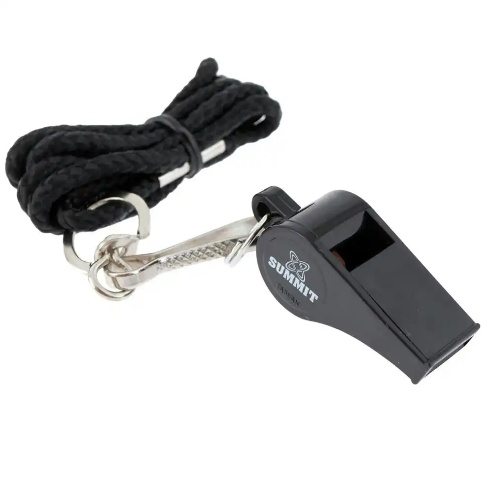 2PK Summit Sports Pealess Whistle for Referee/Match/Outdoor/Training w/ Lanyard