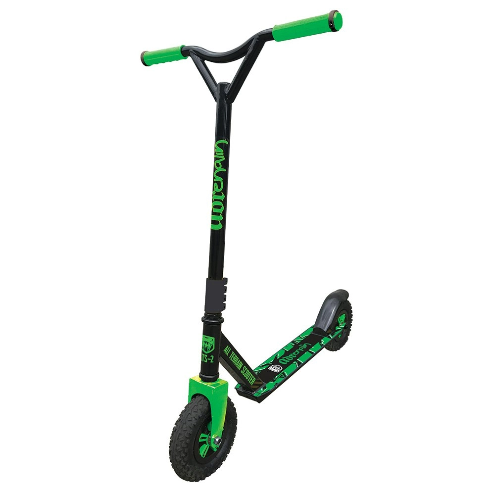 Adrenalin ATS-2 All Terrain Kids/Children Lightweight Push Ride On Scooter Lime