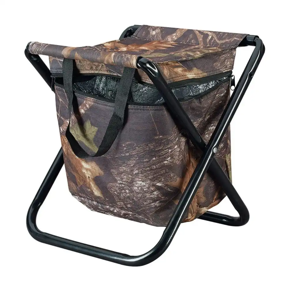 Caribee Camp Stool w/ Drink Cooler Outdoor/Camping Furniture Food/Drinks Camo