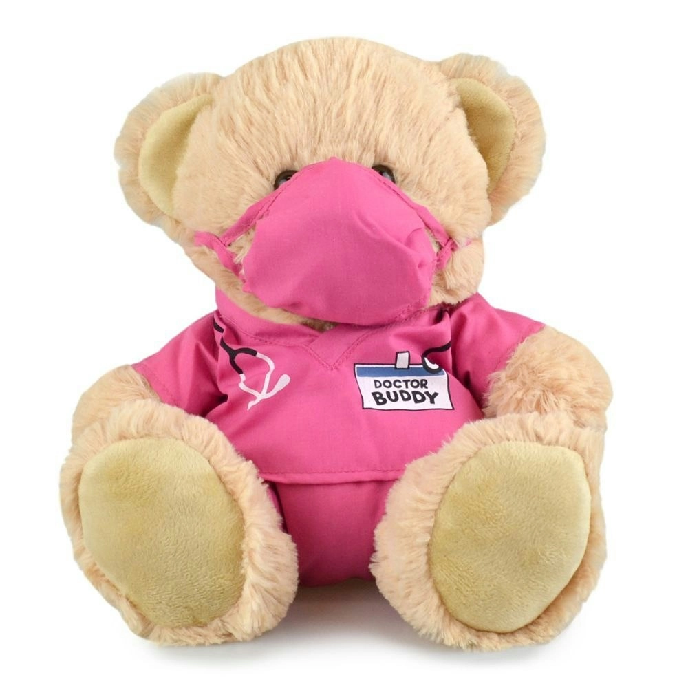 My Buddy Bear Kids/Toddler 23cm Soft Doctor Plush/Stuffed Toys 3y+ Pink/Brown