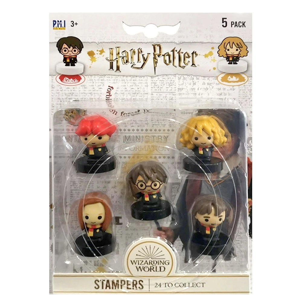 5pc Harry Potter Kids Self Ink Stamper Seal Collectible Figure  5y+ Assorted