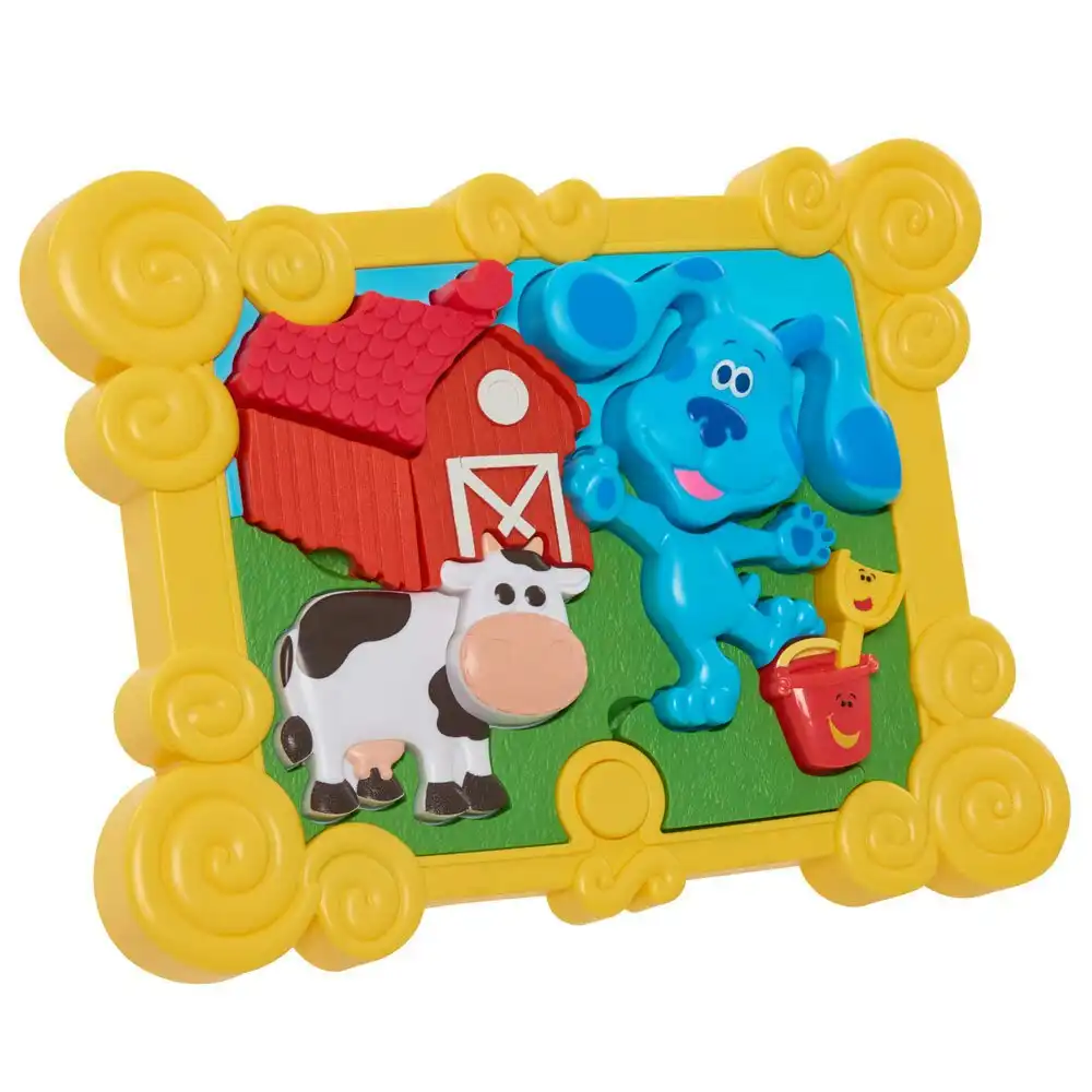 Blue's Clues & You 26cm Talking Build A Blue 3D Puzzle 3y+ Kids Educational Toy