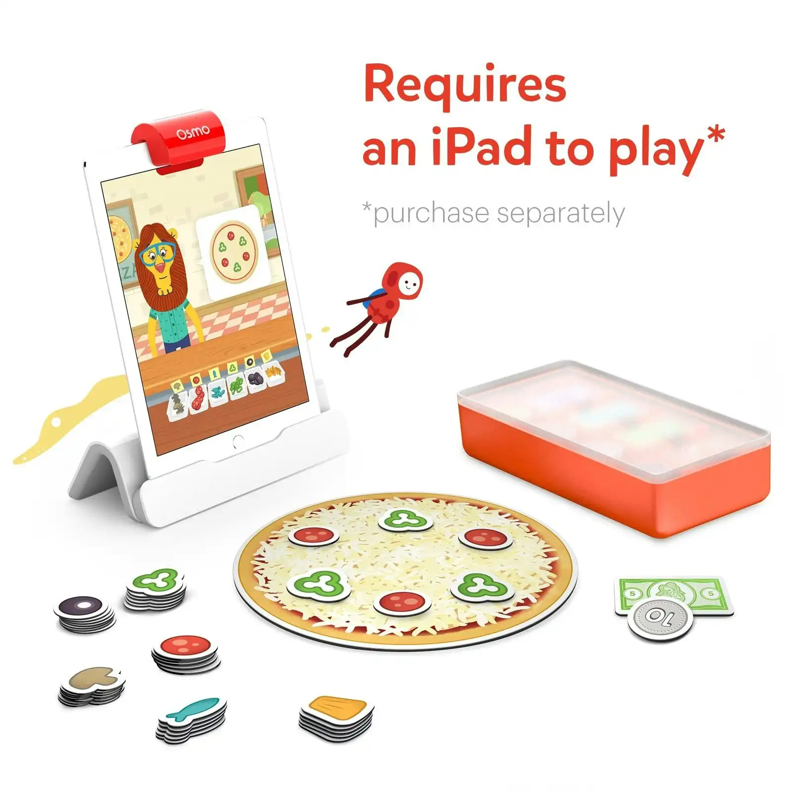 Osmo Pizza Co. Starter Kit Kids Educational Learning Game for Apple iPad 5y+