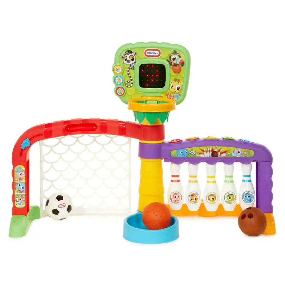 Little Tikes 3-in-1 Sports Zone Basketbal/Bowling/Soccer Toddler Activity Toys
