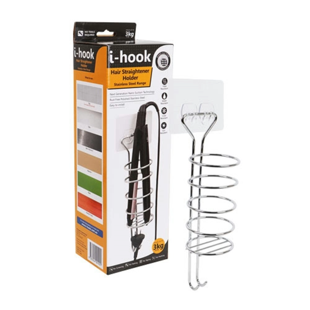 I-Hook STAINLESS STEEL HAIR STRAIGHTENER HOLDER