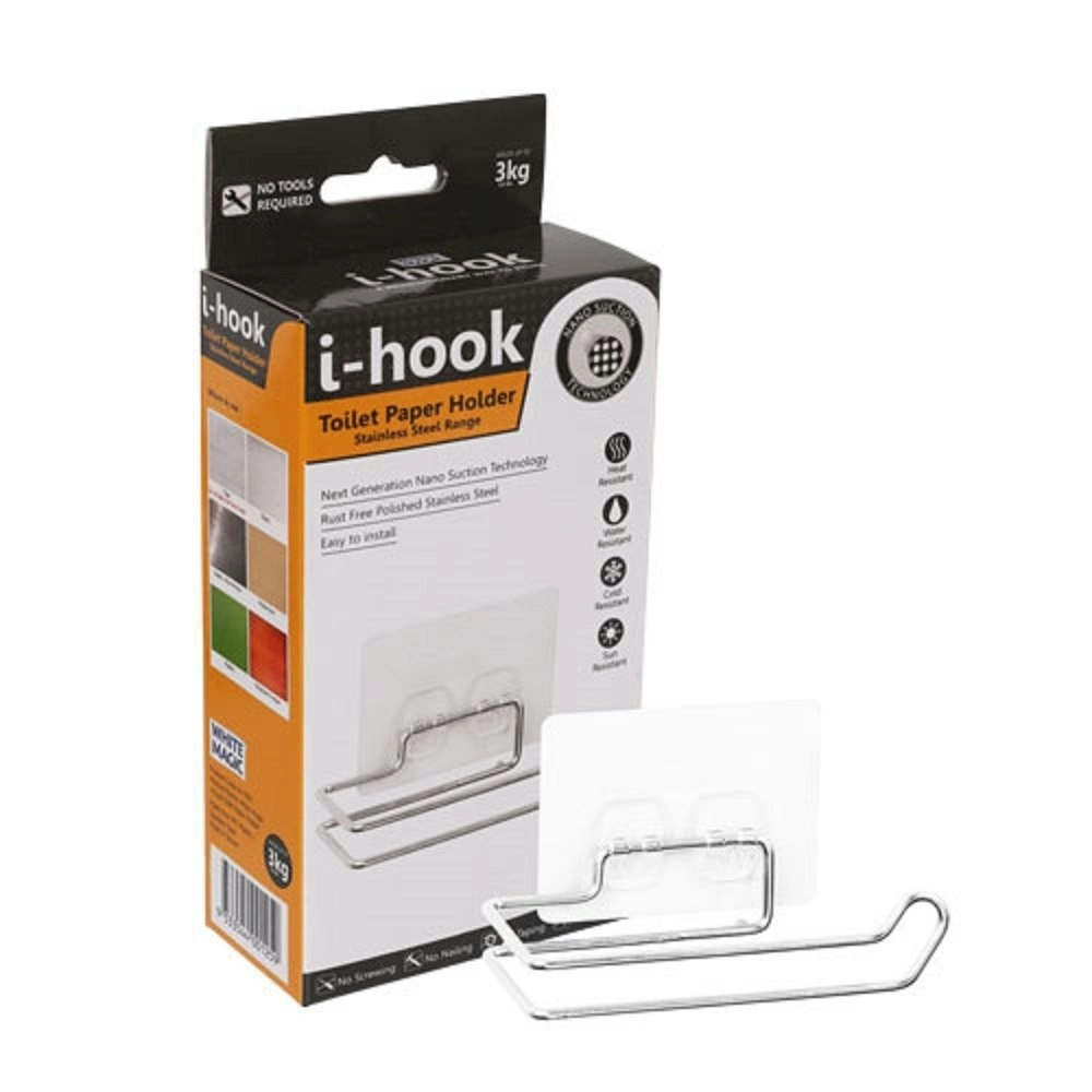 I-Hook STAINLESS STEEL TOILET PAPER HOLDER