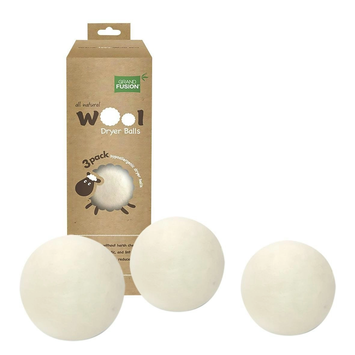 Grand Fusion Wool Dryer Balls Pack 3