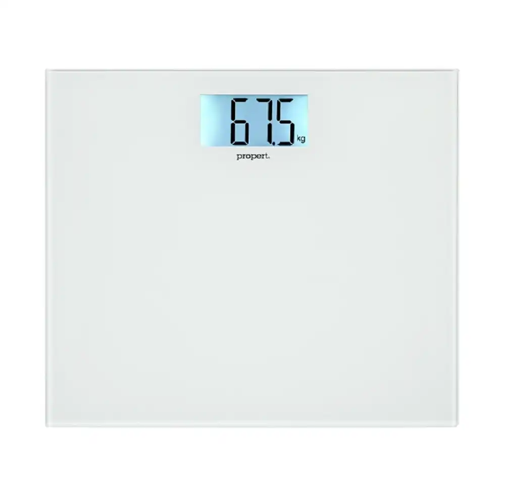 Propert 150kg Glass Digital Bathroom Scale   White