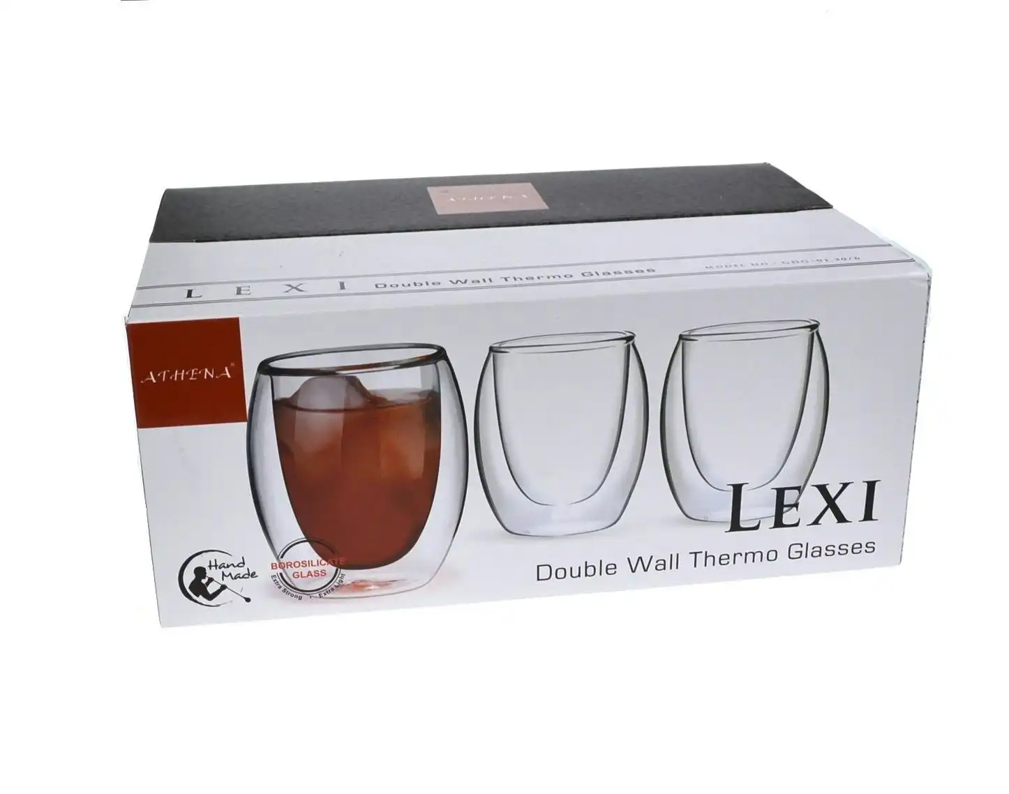 Lexi 250ml DUAL DOUBLE WALL ESPRESSO CUPS - SET OF 6