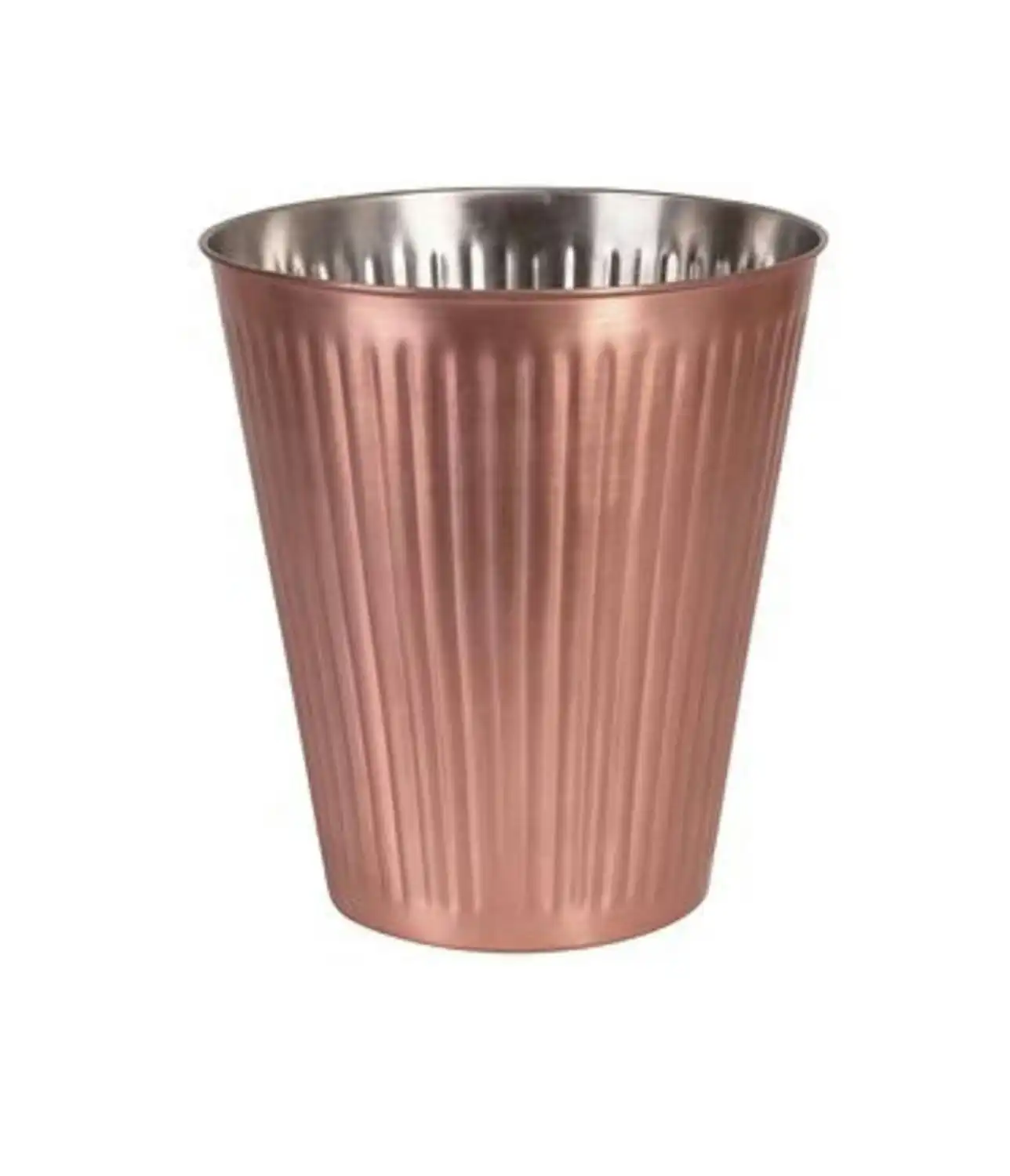 Moda Ribbed Copper Look Wine Bucket