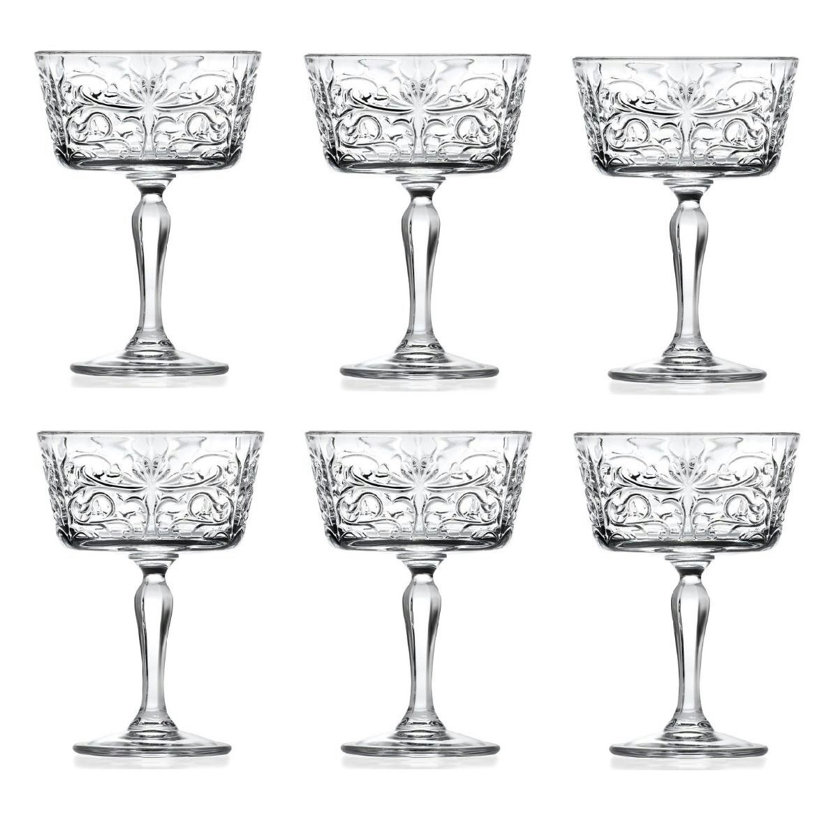 RCR TATTOO CHAMPAGNE DESSERT GOBLET SET 6 - 268ml