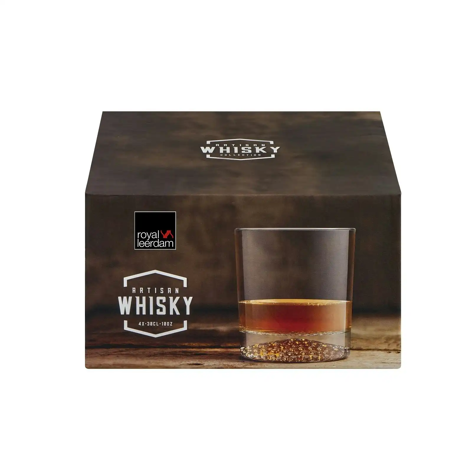 Royal Leerdam ARTISAN WHISKY TUMBLERS 300ml SET 4