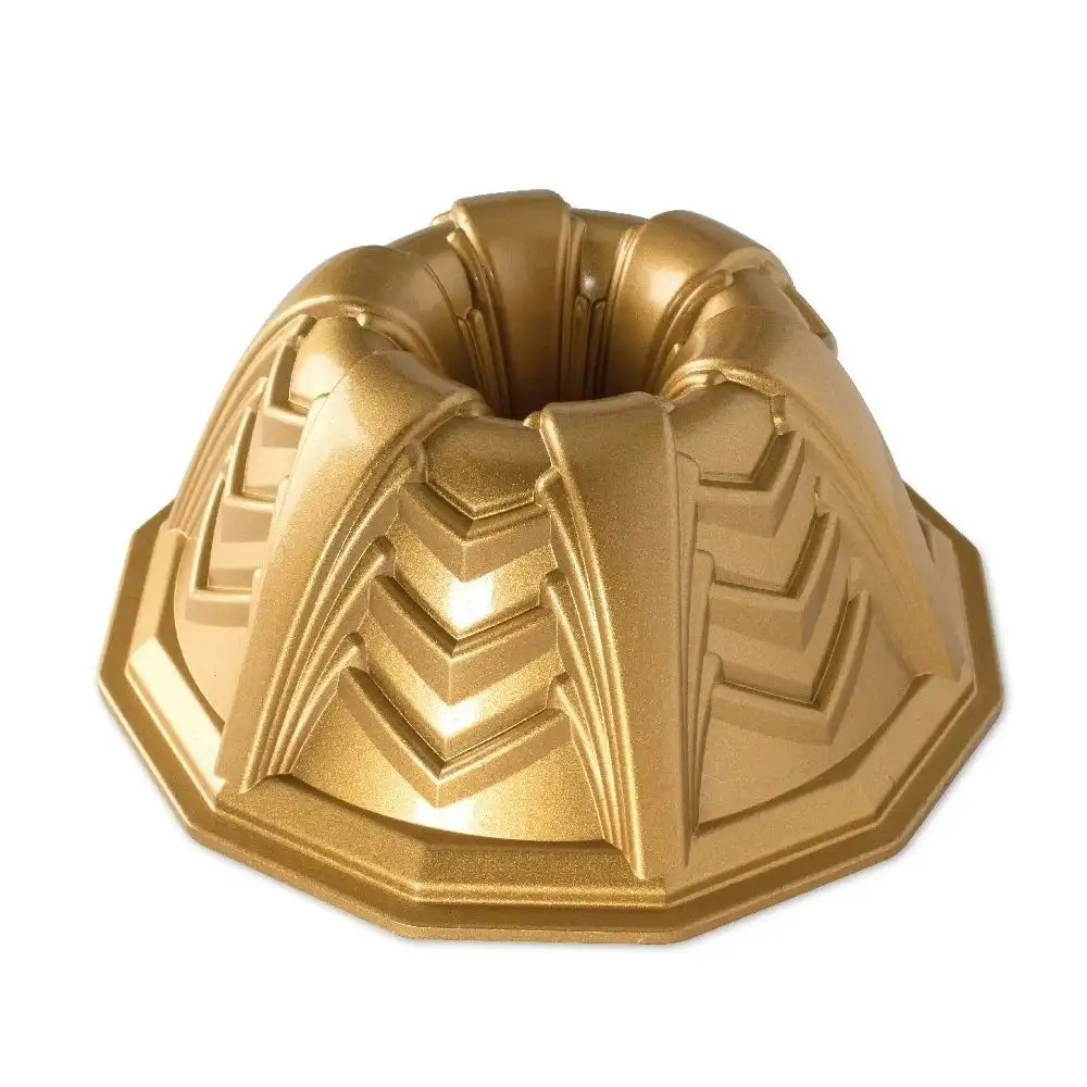 NORDIC WARE CAST ALUMINIUM GOLD MARQUEE BUNDT PAN 23cm