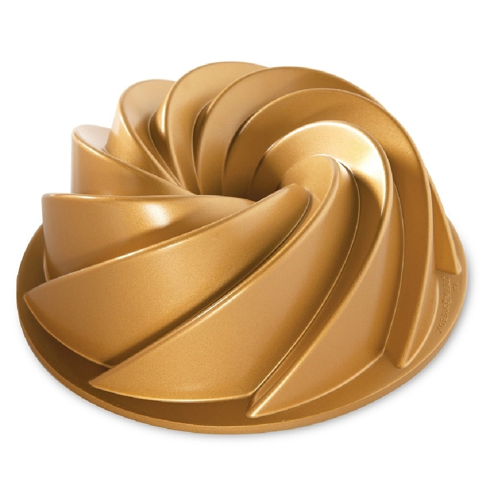 NORDIC WARE CAST ALUMINIUM GOLD HERITAGE BUNDT PAN 23cm