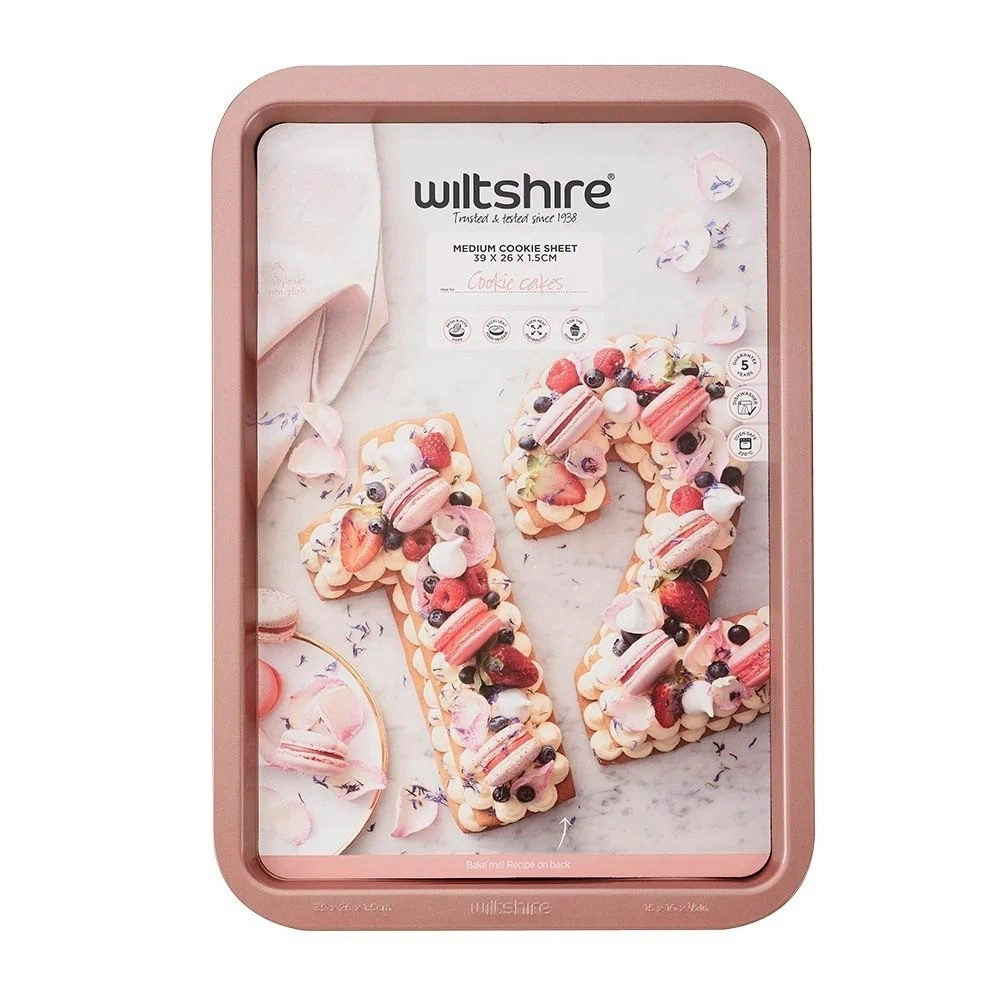 Wiltshire ROSE GOLD NON STICK COOKIE SHEET 39cm