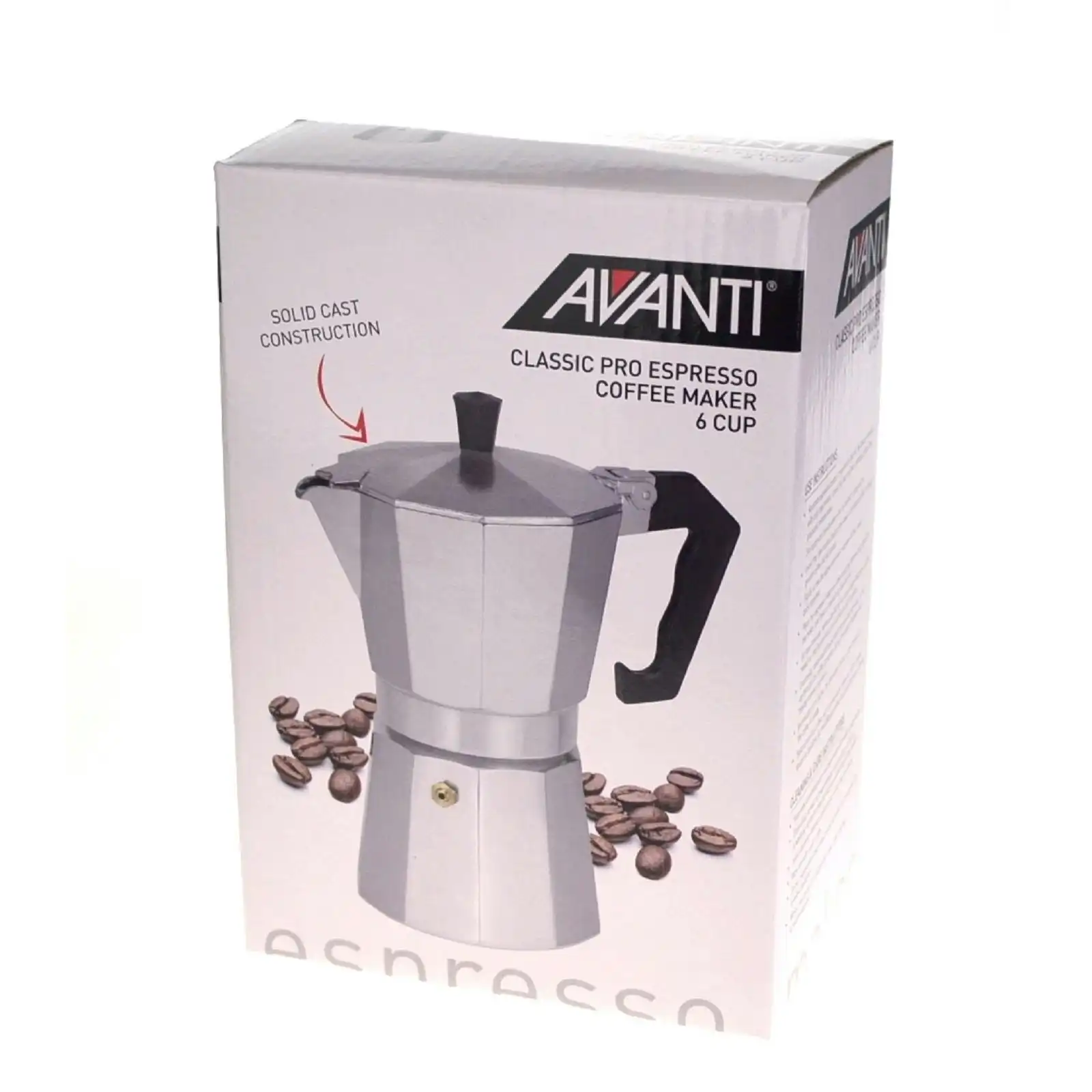 Avanti 6 Cup Classic Pro Espresso Coffee Maker Percolator