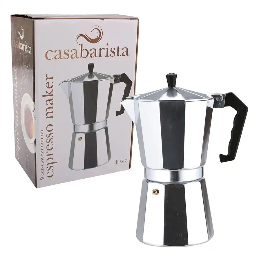 Casabarista Classic 9 Cup Aluminium Espresso Maker