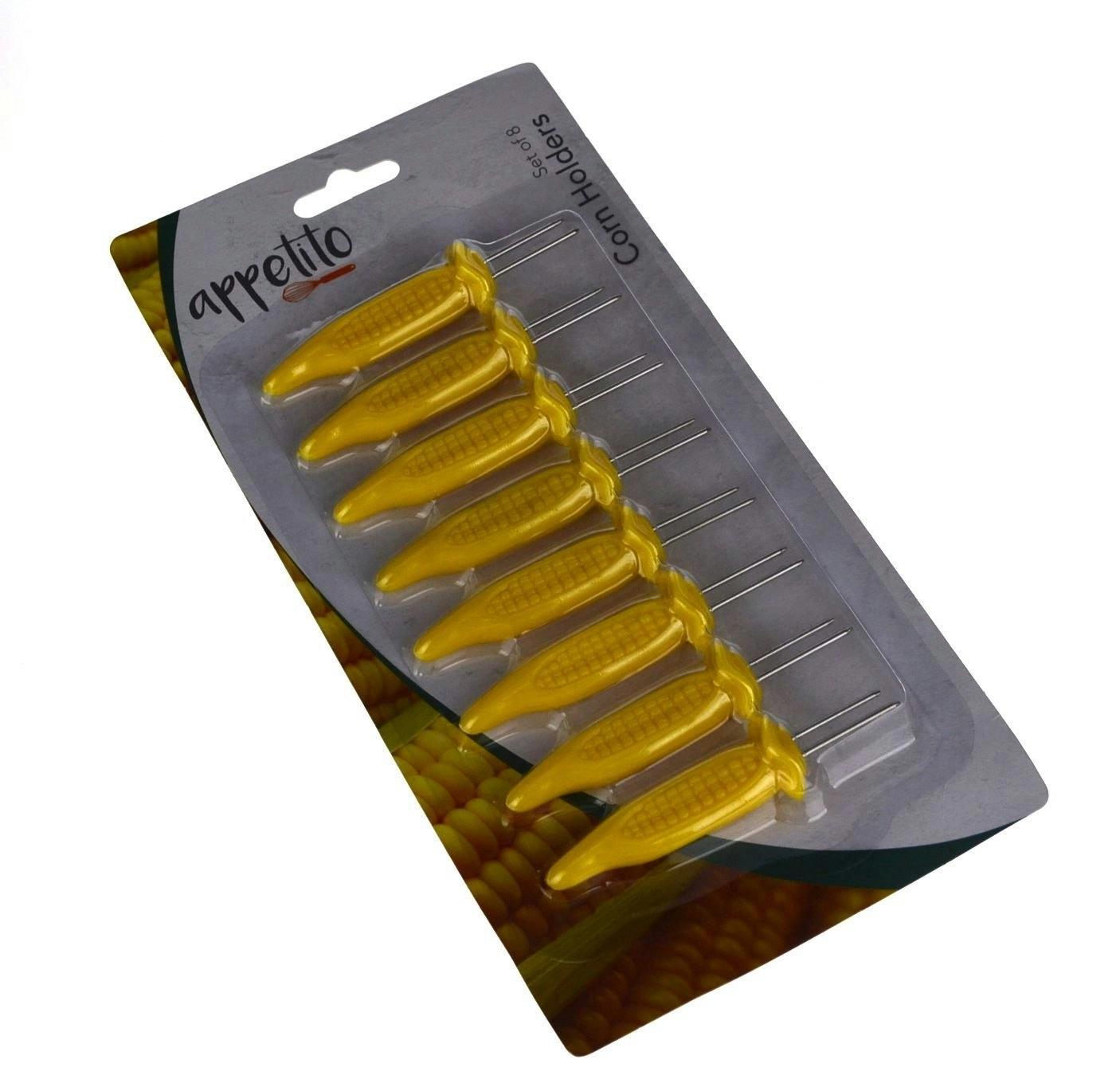 Appetito Corn Holders   Set Of 8