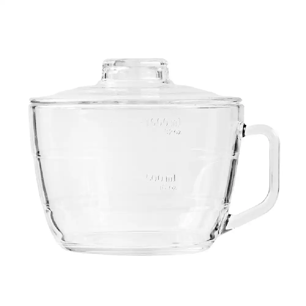 Glasslock Tempered Glass 1l Measuring Jug With Lid