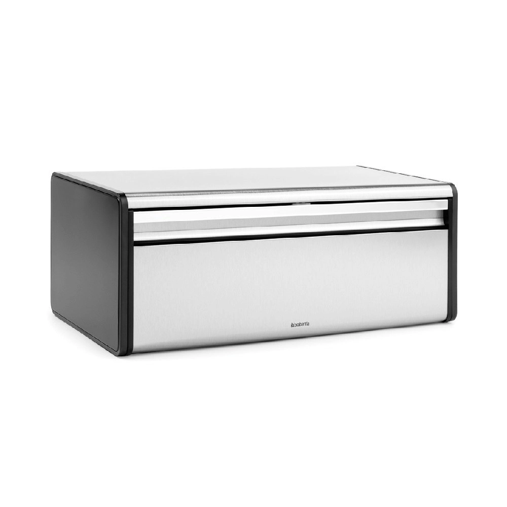 Brabantia Stainless Steel Fall Front Breadbin   Matte Stainless Steel