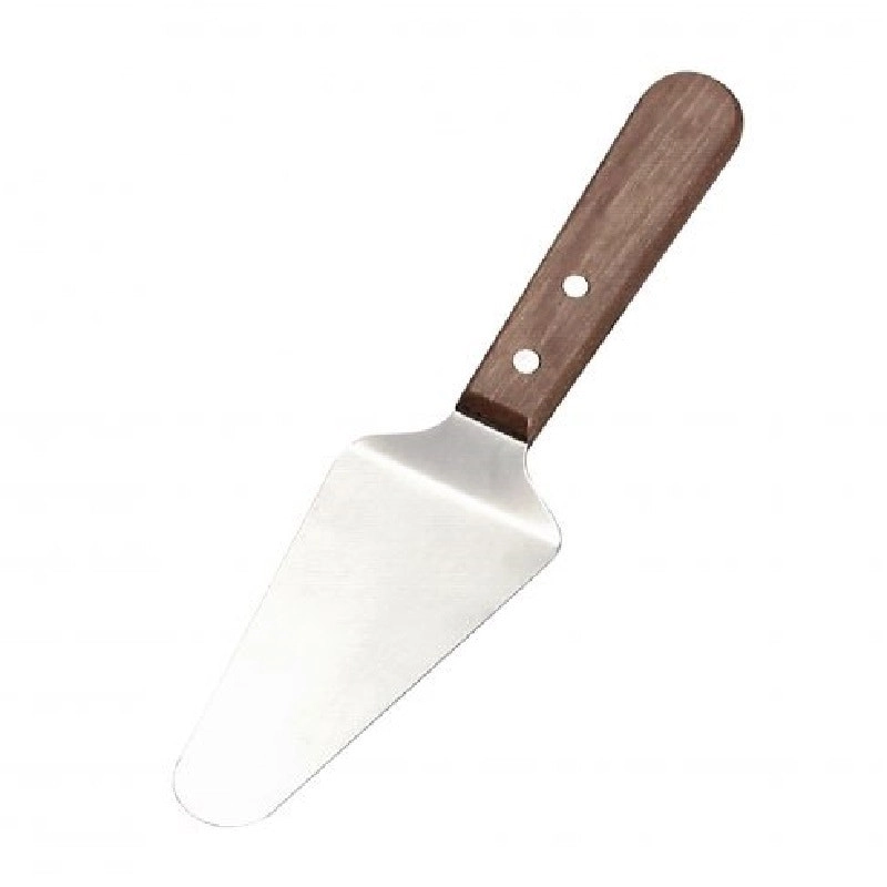 Chef Inox Stainless Steel Cake Server With Wooden Handle