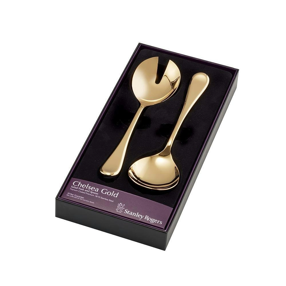 Stanley Rogers Chelsea Gold 2 Piece Salad Server Set