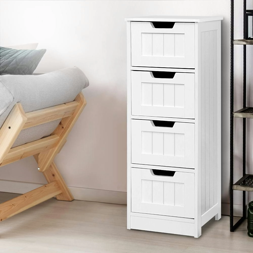 Artiss 4 Chest of Drawers  - LEESA White