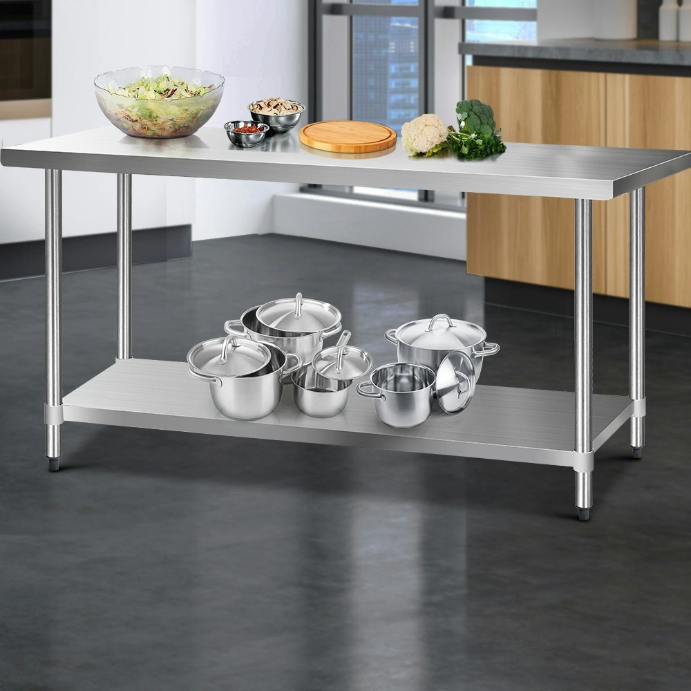 Cefito 1829x760mmÂ Stainless Steel Kitchen Bench 430