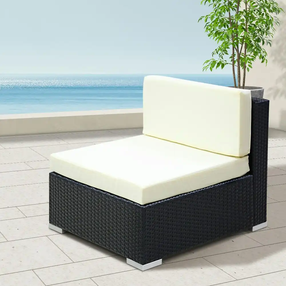 Gardeon 3 PCS Outdoor Furniture Lounge Setting Wicker Sofa Set Rattan Patio