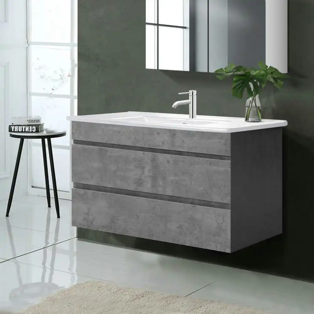 Cefito Vanity Unit 915mm with Basin Grey