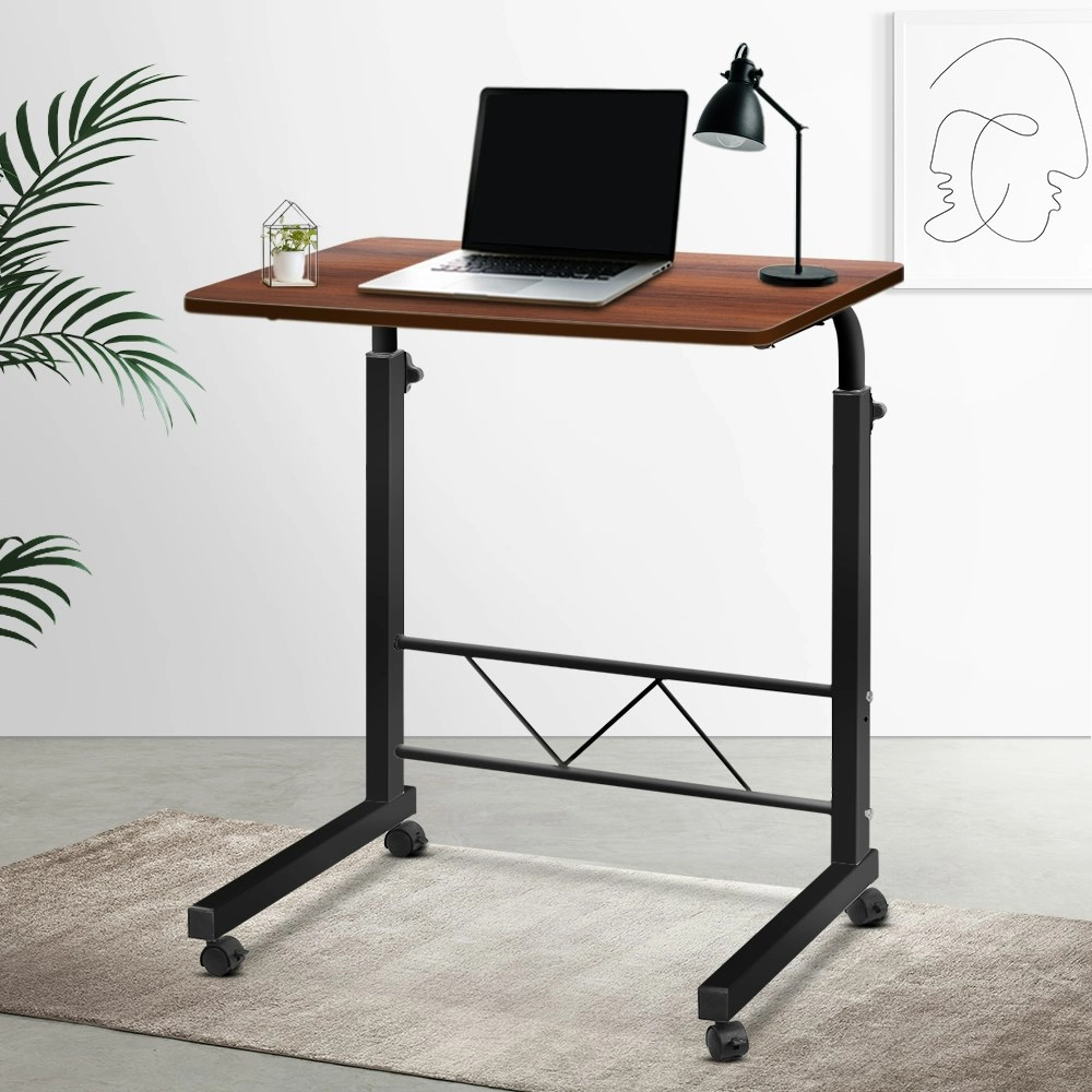 Artiss Laptop Desk Table Adjustable 60CM Dark Wood