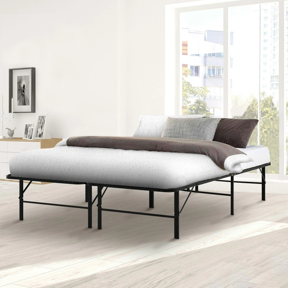 Artiss Folding Bed Frame Metal Base - Queen