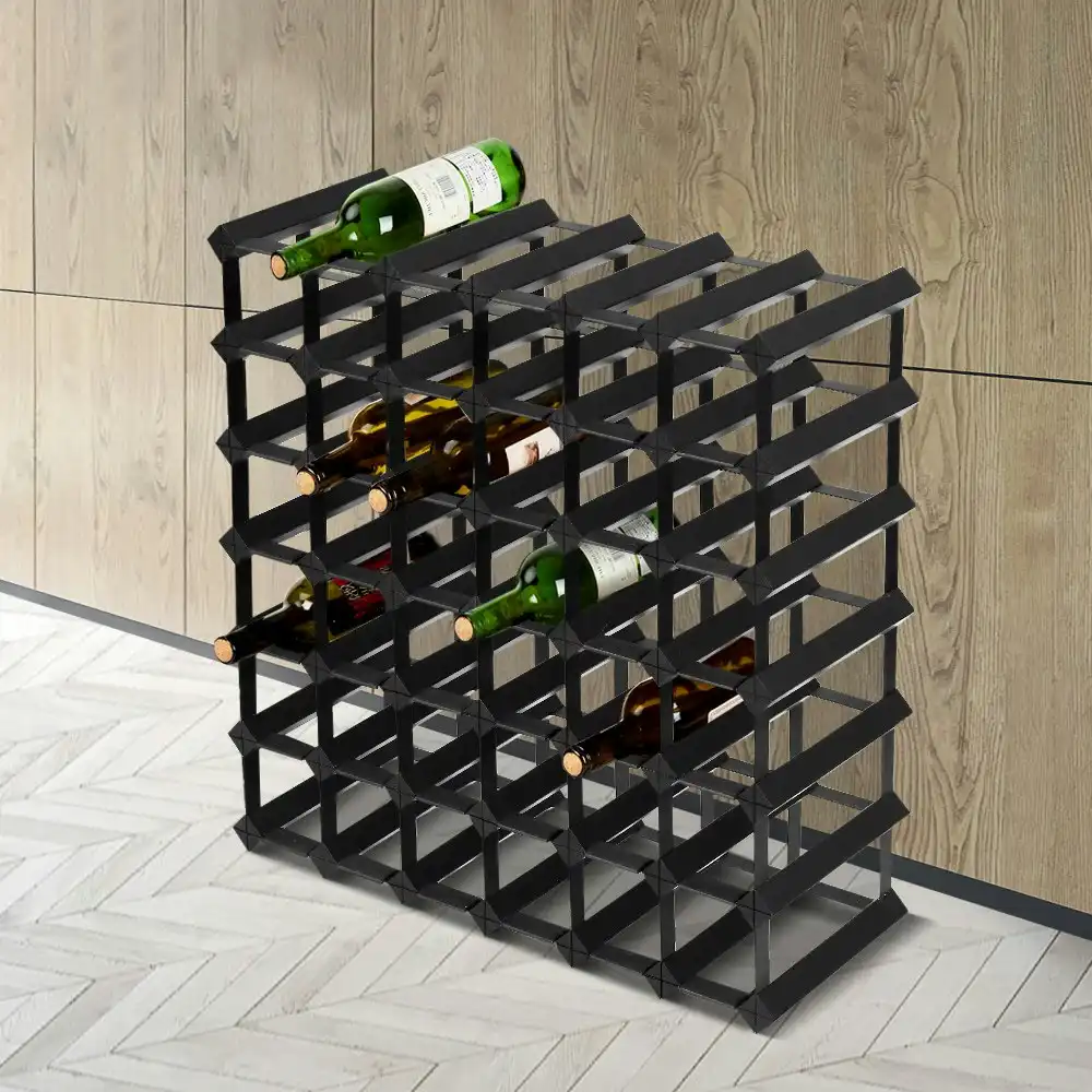 Artiss Wine Rack 42 Bottle Black