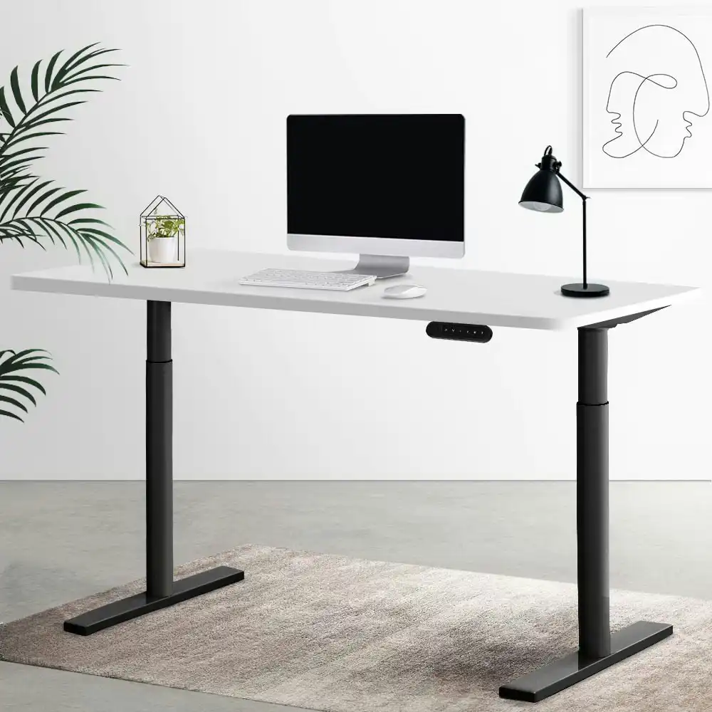 Artiss Standing Desk Motorised Electric Dual Motor White 120CM