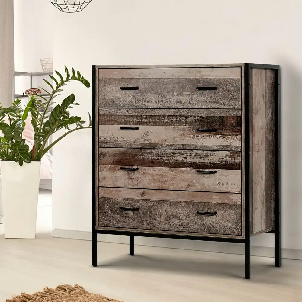 Artiss 4 Chest of Drawers  - BARNLY