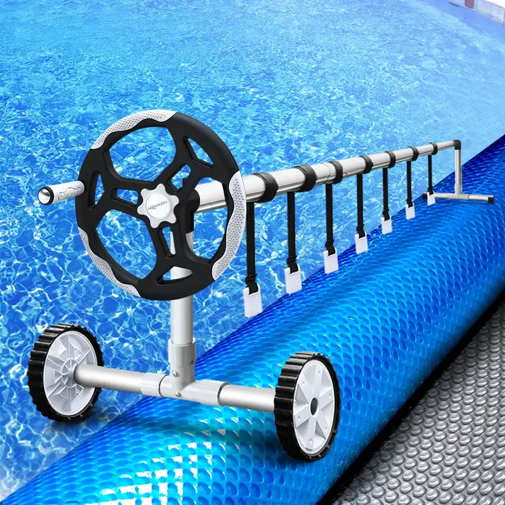 Aquabuddy Pool Cover Covers Roller Solar Blanket Swimming Pool Covers Wheel  Adjustable Outdoor 10M X 4M, One Deal