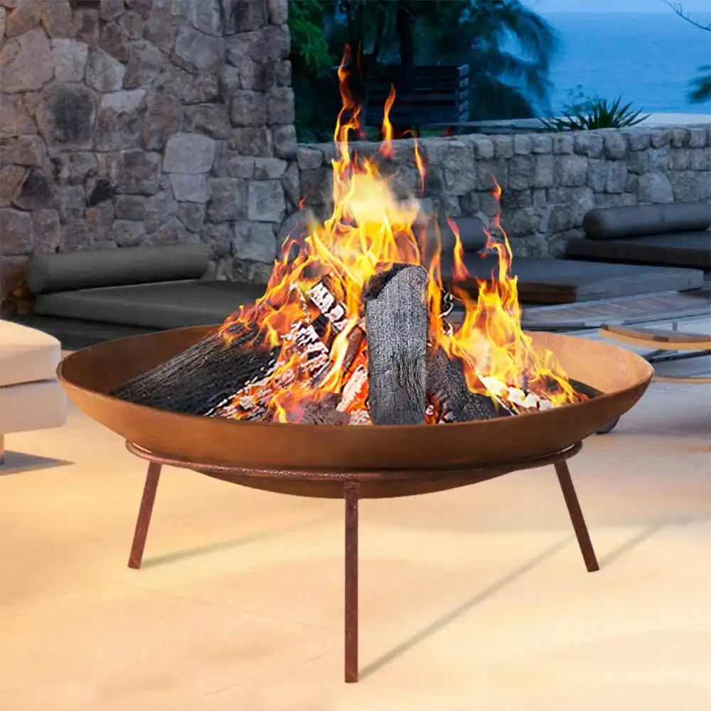 Grillz Fire Pit Cast Iron Rustic 60cm