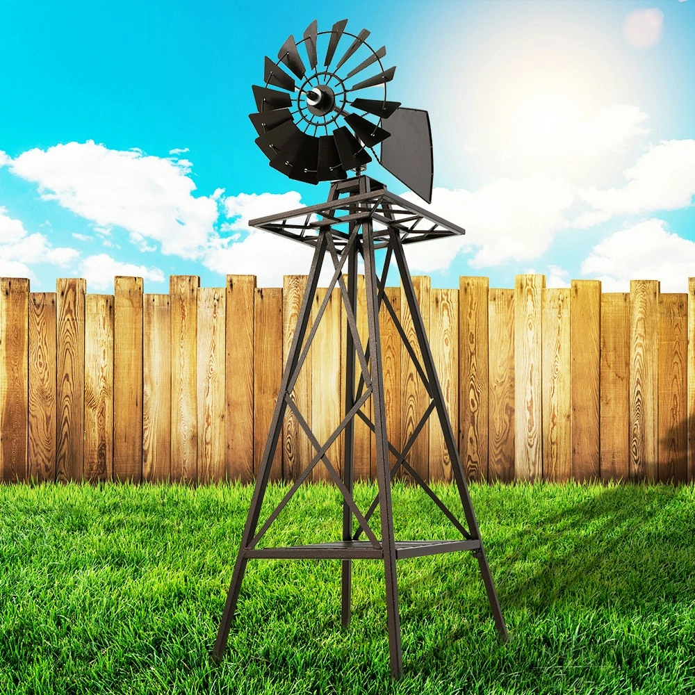 Gardeon Garden Windmill 120cm Metal Ornaments Outdoor Decor Ornamental Wind Mill