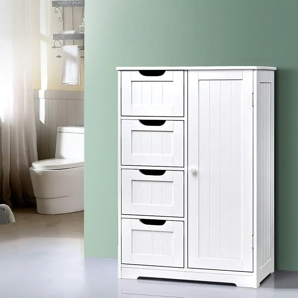 Artiss Bathroom Cabinet Storage Drawers White