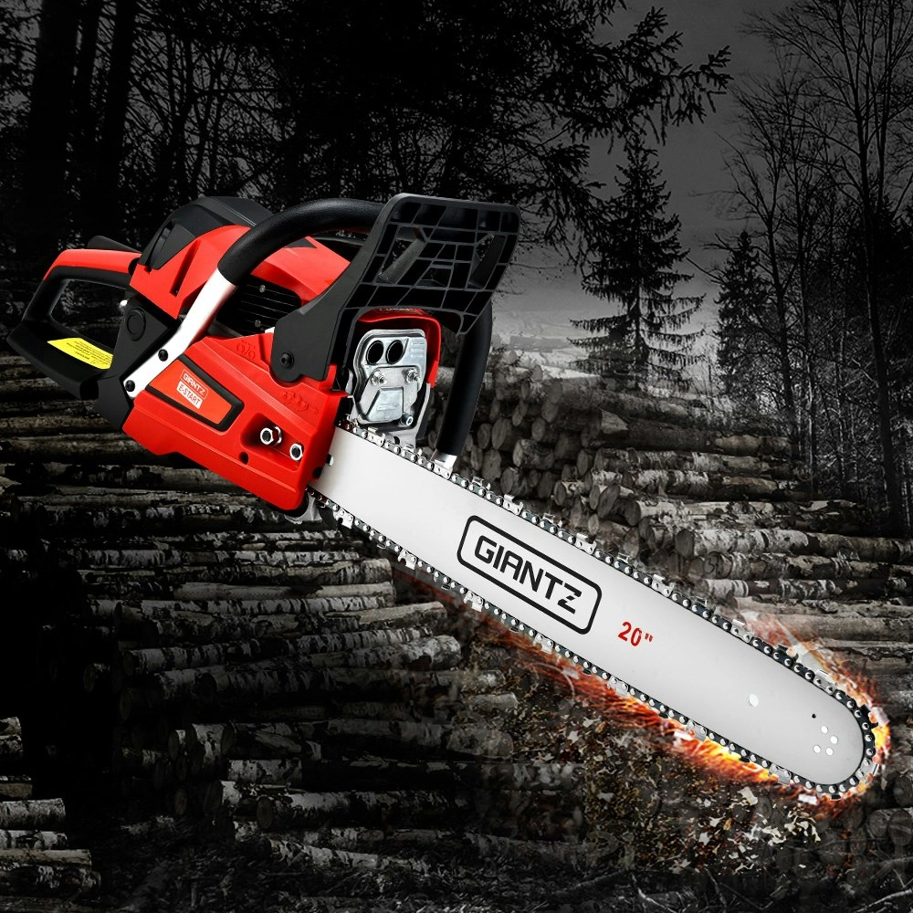 Giantz Chainsaw Petrol 52CC 20" Bar Commercial E-Start Pruning Chain Saw,Giantz Chainsaw Petrol 52CC 20" Bar Commercial E-Start Pruning Chain Saw 4.0HP